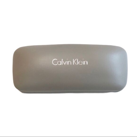 Calvin Klein Hard Shell Hinged Eyeglass Case Gray - Picture 1 of 8